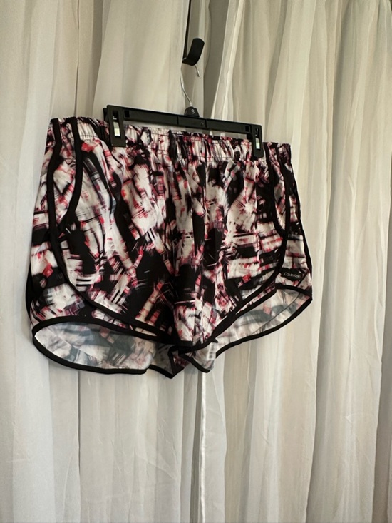 Calvin Klein Pants - Calvin Klein Athletic Printed Running Shorts with Black Trim